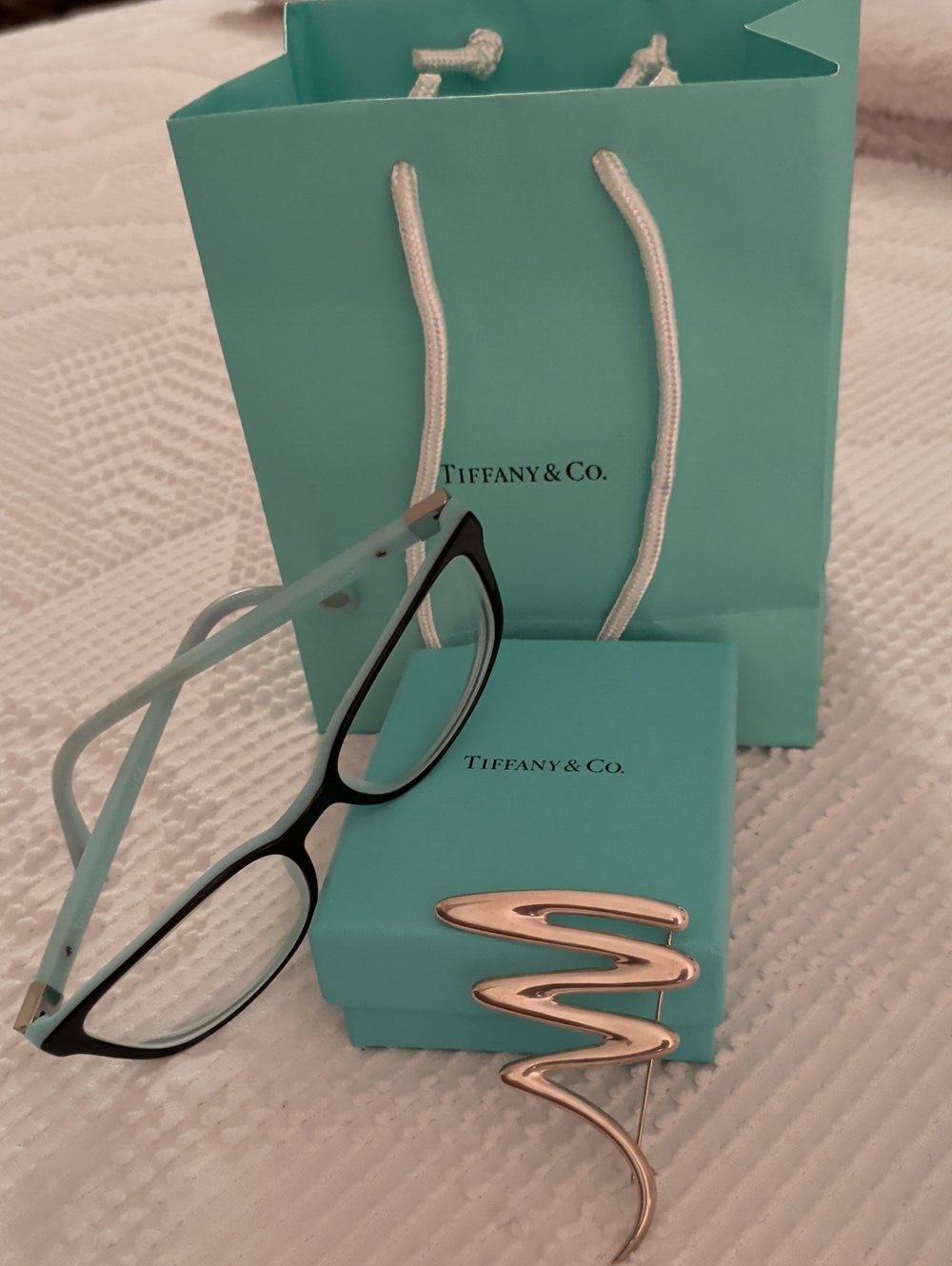 Authentic Tiffany Zig-Zag Designed Brooch